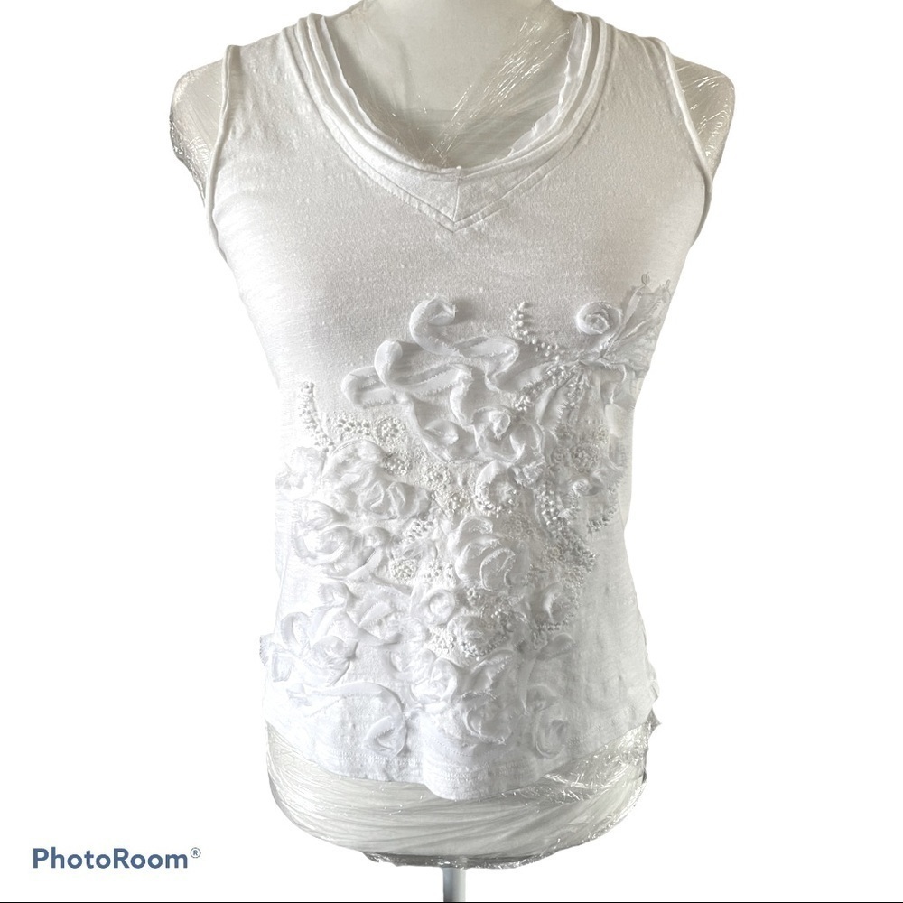 Will Smith sleeveless White top S